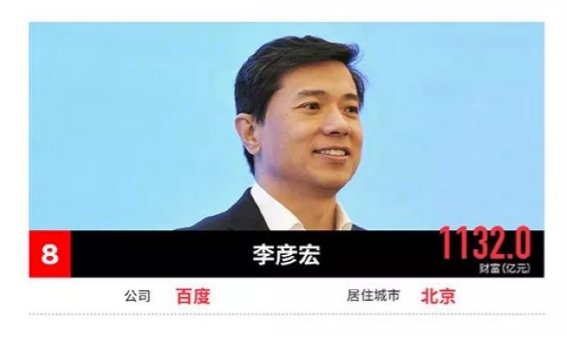 《福布斯》发布2017中国富豪榜：许家印榜首，互联网二马紧随其后